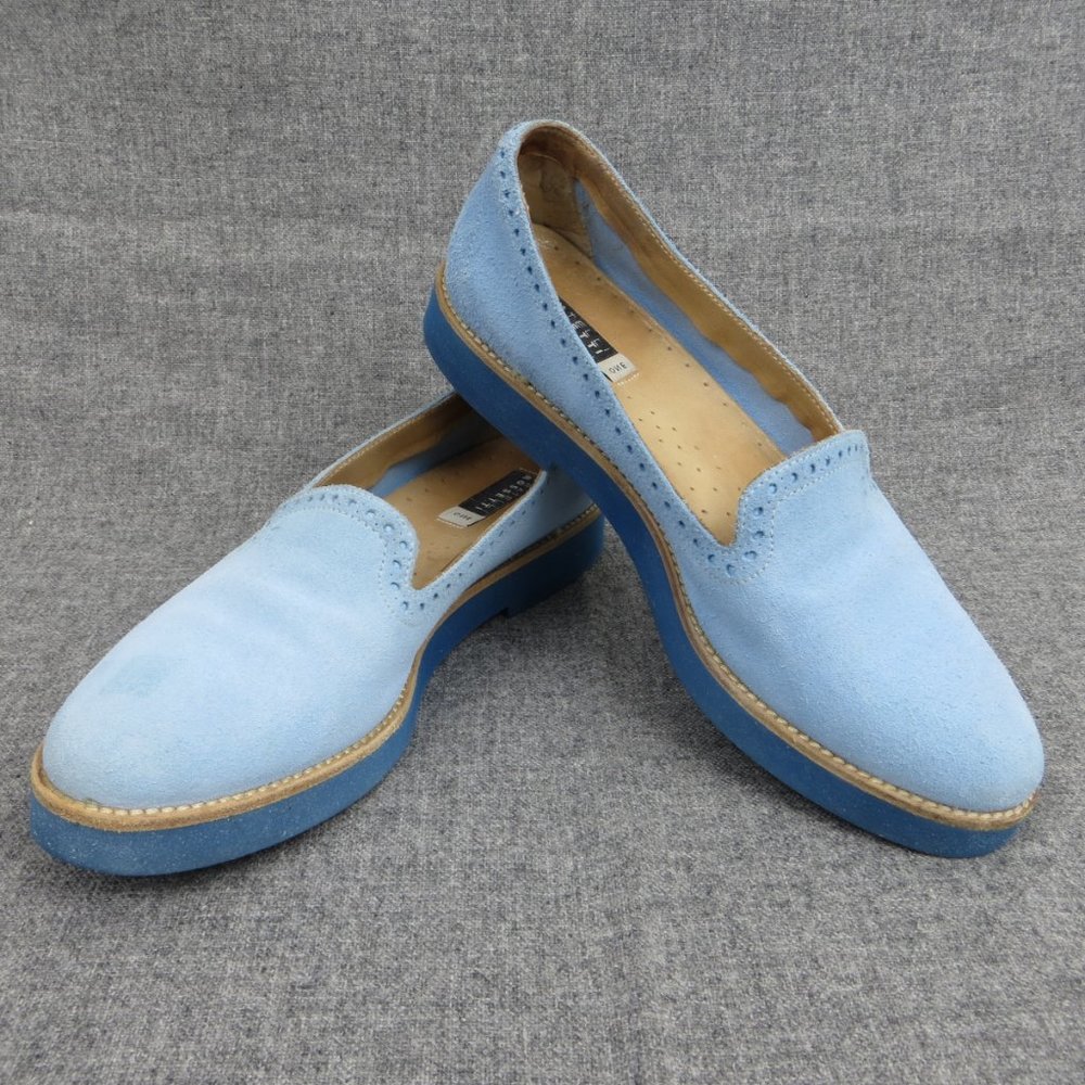 FRATELLI ROSSETTI ONE 74684 197 MULTICOLOR SUEDE BROGUE FLATS LOAFERS 40 ITALY